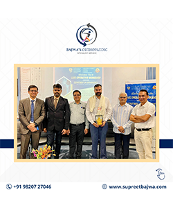 Datta meghe Award with Dr Supreet Bajwa, Hip & Knee Replacement Surgeon, Mumbai, India