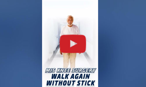 Condition left knee osteoarthritis, treatment Robotic Total knee replacement Surgery - video testimonial of Mr. Iqbal Aziz